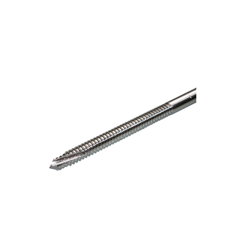 End structure of metal bone pin